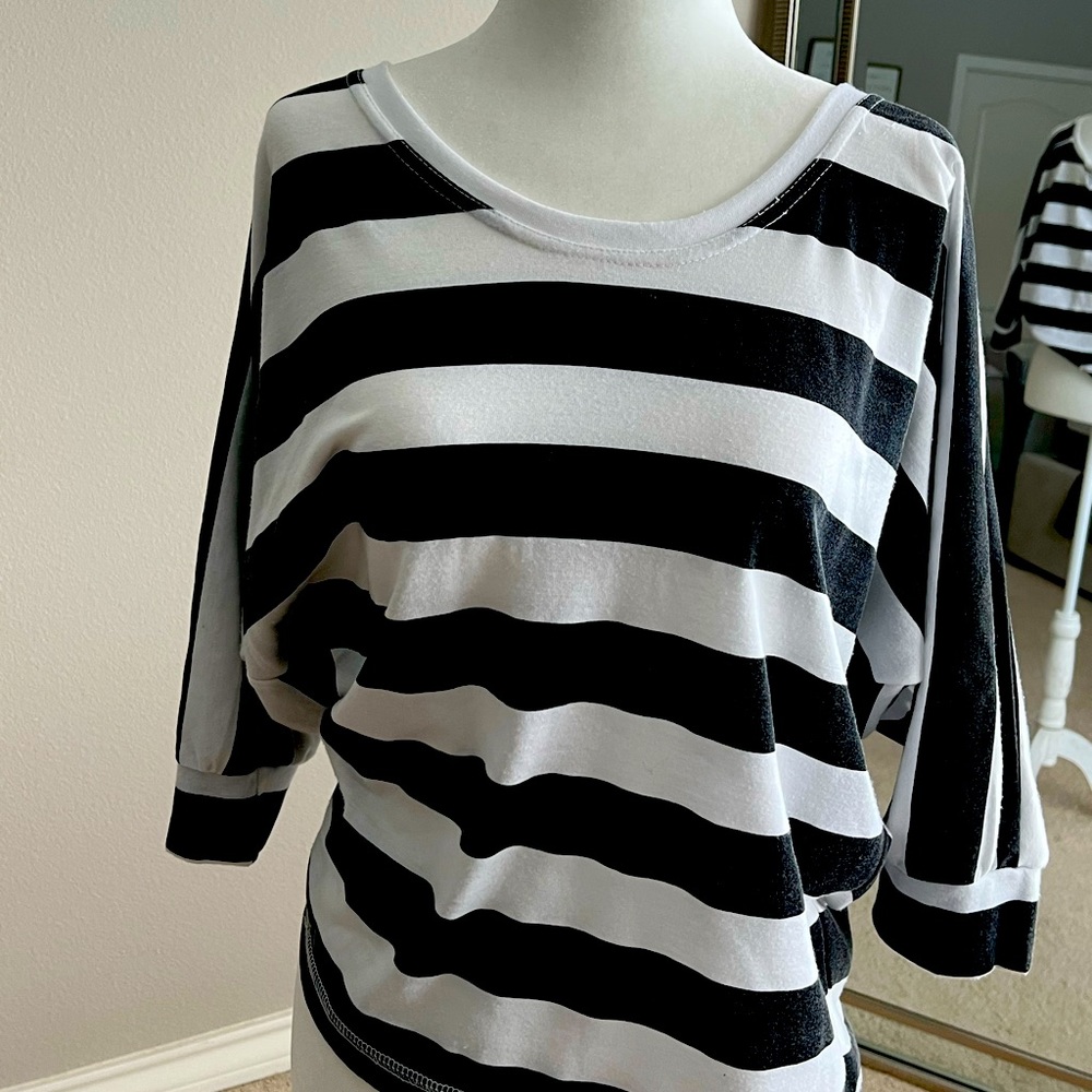 Kardashian Kollection Striped Blouse